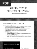 Greek Style Project Proposal: Here Is Where Your Presentation Begins