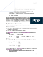 Chemical Equilibria: OCR Chemistry A H432 How Far?