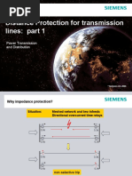 Distance Protection For Transmission Lines: Part 1: Power Transmission and Distribution