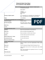 Material Safety Data Sheet Potassium Chloride