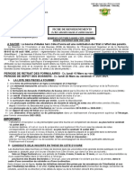 Fiche de Renseignements (A Lire Attentivement Et Entièrement)