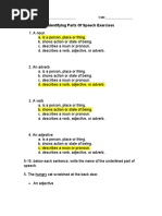 Identify Parts of Speech