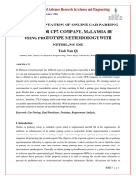 An Implementation of Online Car Parking System For CPX Company, Malaysia by Using Prototype Methodology With Netbeans Ide