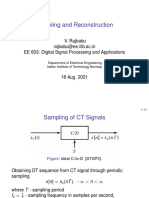 Sampling and Reconstruction: V. Rajbabu Rajbabu@ee - Iitb.ac - in EE 603: Digital Signal Processing and Applications