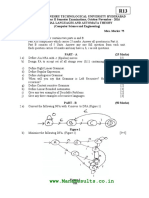 WWW - Manaresults.Co - In: B) Minimize The Following Dfa. (Figure 2) (5+5)