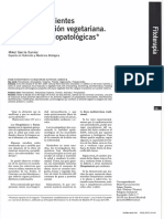 A La Alimentación Vegetariana. Evidencias Fisiopatológicas : de Los Fitonutrientes