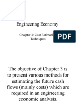 Engineering Economy: Chapter 3: Cost Estimation Techniques