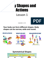 Body Shapes and Actions: Lesson 1