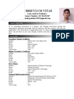 Curriculum Vitae: Leon Andrew Penheiro Contact Number:01748-852307