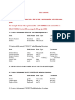 DBMS Exercise 1