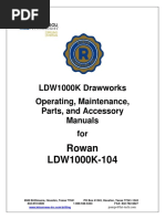 LDW1000K-104 Operating and Maintenance Manual