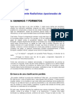 CAP 5 GENEROS Y FORMATOS Manual Urgente para Radialistas Apasionados, Jose Ignacio Lopez Vigil