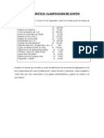 Caso Práctico El Roble Clasificación de Costos