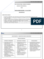 Conteúdo Programático Matemática - 1 Ao 5 Ano