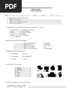 Examen Extraordinario de Ingles I