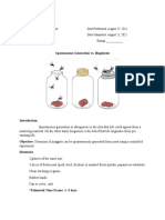 Love of Lab 1: Spontaneous Generation vs. Biogenesis