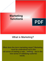 Marketing Functions