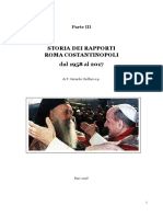 CIOFFARI, G. - III. Storia Dei Rapporti Roma-Costantinopoli (1958-2017)