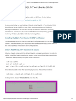 How To Install MySQL 5.7 On Ubuntu 20.04