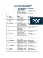 Approved List of Class 3 Medical Examiners by Dgca Hqs (Updated On 24 Dec 2019)