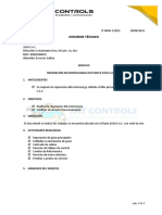 INFORME TECNICO #0820-1-2021 - Servicio de Reparacion de Montacarga 1010 SAC