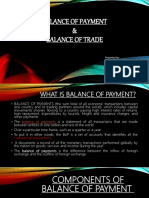 Balance of Payment & Balance of Trade