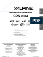 Alpine CDA-9883 Owner's Manual