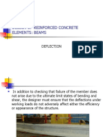 Design of Reinforced Concrete Elements: Beams: Deflection