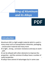 Welding of Auminum