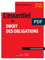 L'essentiel: Droit Des Obligations