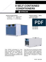 Hitachi Self-Contained Air Conditioners: Nominal Cooling Capacity Technical Catalog (50Hz)