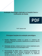 Avaliação Psicológica Aplicada Ao HG Aula 03