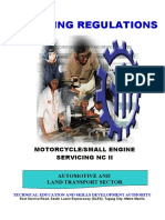 TR - Motorcycle Small Engine Servicing NC II