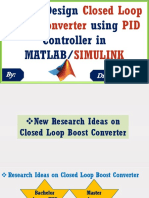 How To Design Closed Loop Boost Converter Using PID Controller in MATLAB SIMULINK Software