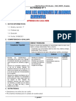 1° Grado - Actividad Del Dia 01 de Setiembre