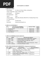 Daftar Riwayat Hidup - Intan Asri Nurani