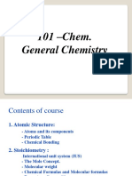 101 - Chem. General Chemistry