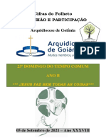 Cifras Do Folheto Comunhão E Participação Arquidiocese de Goiânia