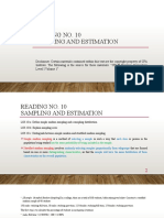 Sampling and Estimation