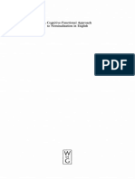 A Cognitive-Functional Approach To Nominalization in English