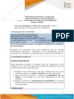 Guia de Actividades y Rubrica de Evaluacion - Fase 1 - Generalidades de Los Proyectos de Investigación