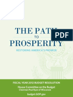 Budget Proposal Path To Prosperity 2012 