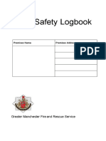 Fire Safety Logbook: Greater Manchester Fire and Rescue Service