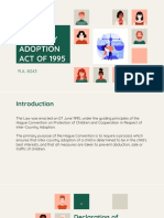 Inter-Country Adoption ACT OF 1995