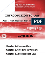 Introduction To Law: Assoc. Prof. Nguyen Tien Hoang (PHD)