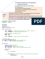 Laboratory Report (For Online Lab Class Only) : ECTE333: Microcontroller Architecture and Application Spring 2020 Session