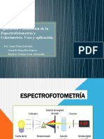 Espectrofotometría Y Colorimetria Aplicaciones