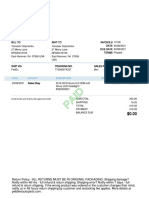 Invoice 12138 From Pebbles Auto Parts LLC