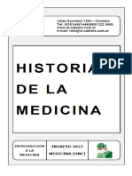 Historia de La Medicina - Medicina 2022