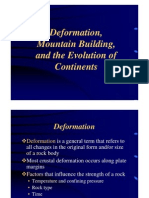 Deformation, Mountain Building, and The Evolution of Continents